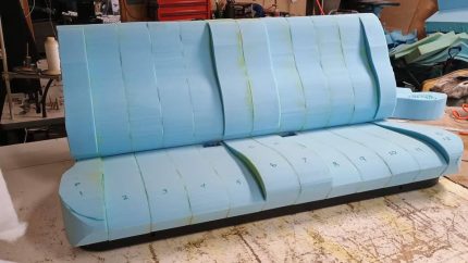 Unique look for his 1984 Chevy K10 pickup interior